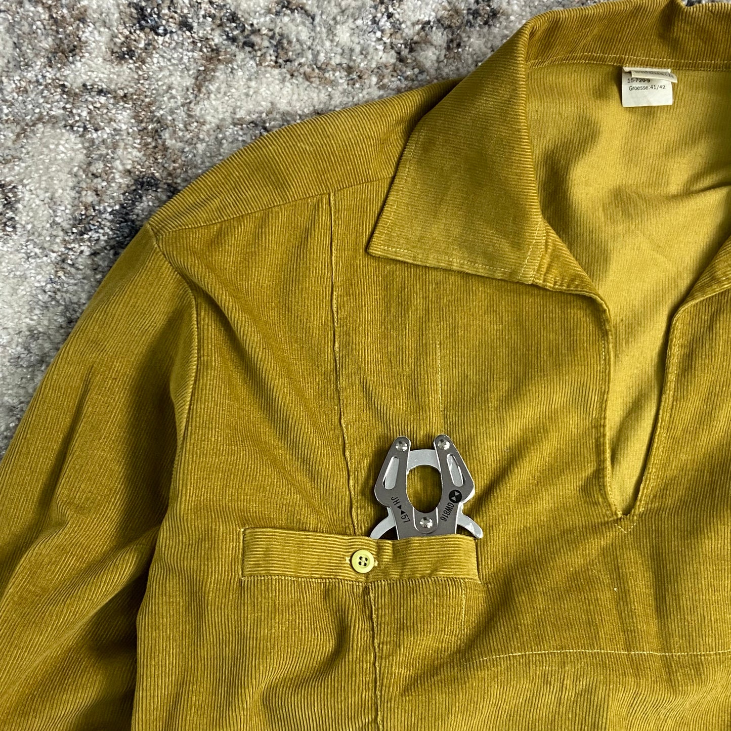 1980s WALBUSCH RETRO OCHRE CORDUROY JACKET