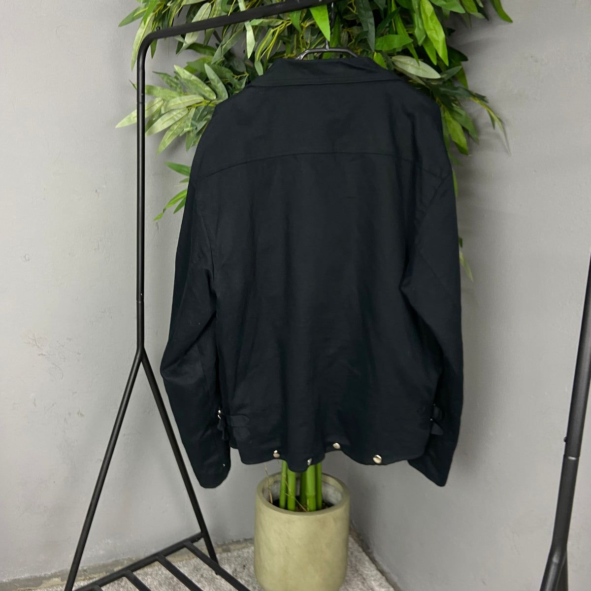 SPIRAL BIKER BONDAGE DENIM JACKET 1990s