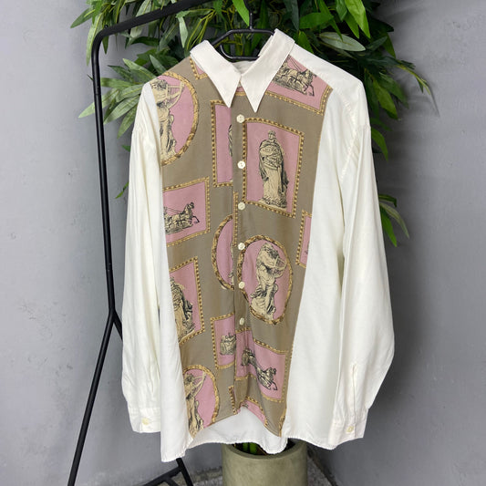 1980s RENAISSANCE BLADES OVERPRINTED SHIRT