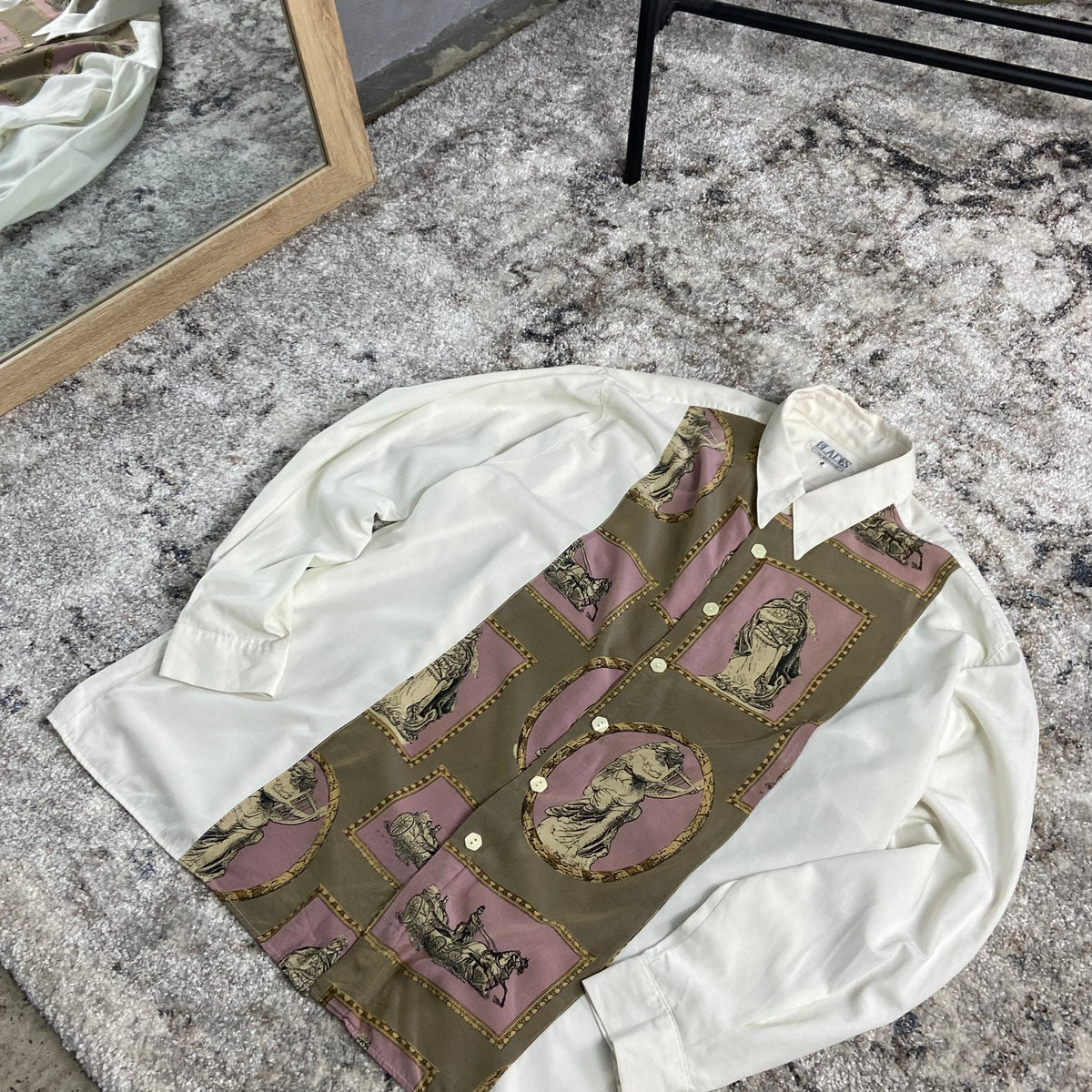 1980s RENAISSANCE BLADES OVERPRINTED SHIRT