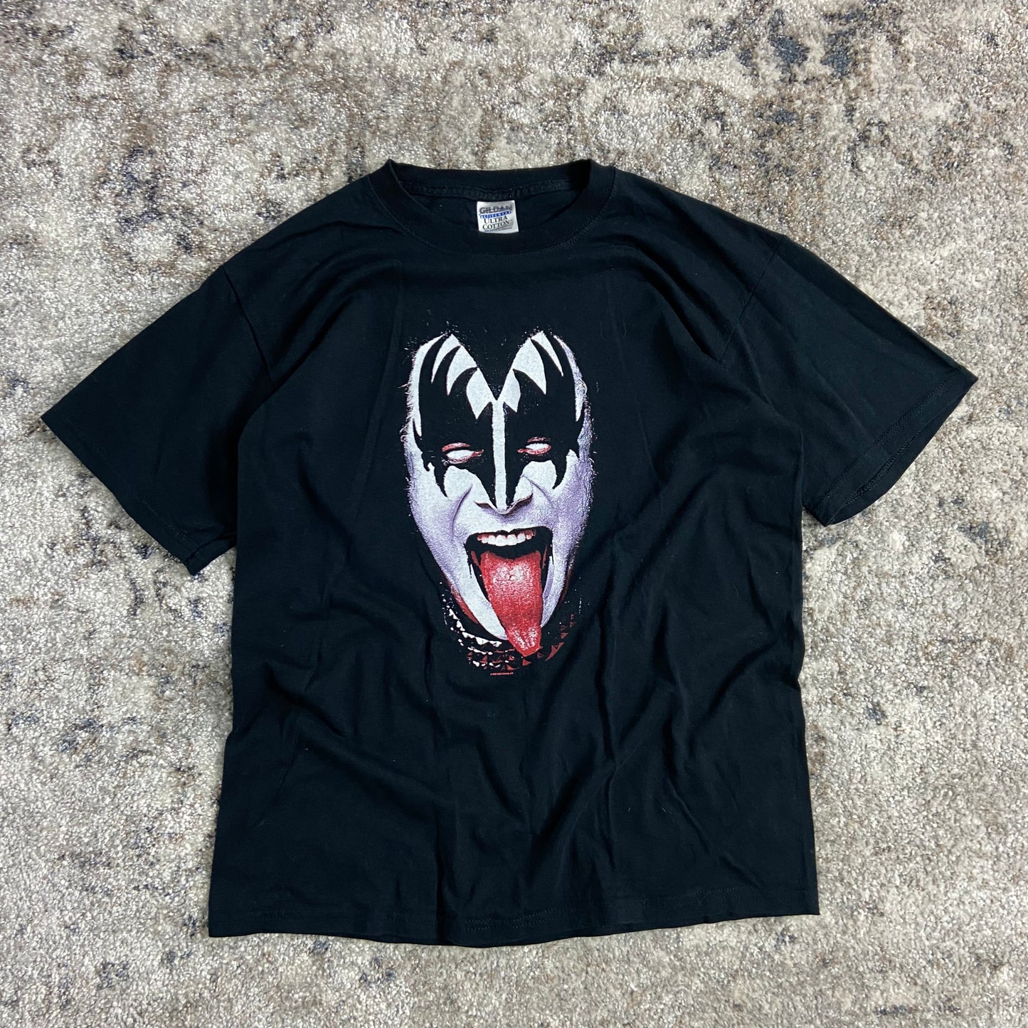 2000s KISS BIG FACE PRINT TEE