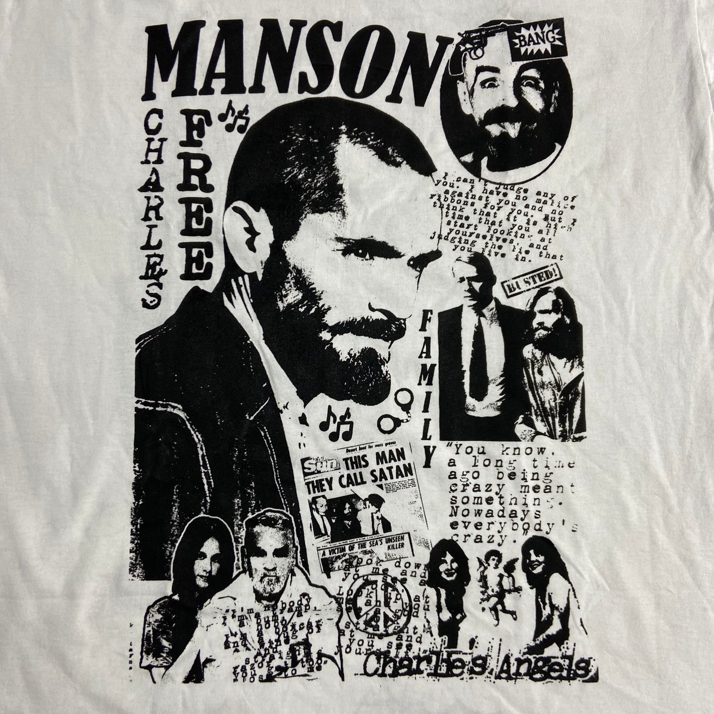 CHARLES MANSON TEE 2000s