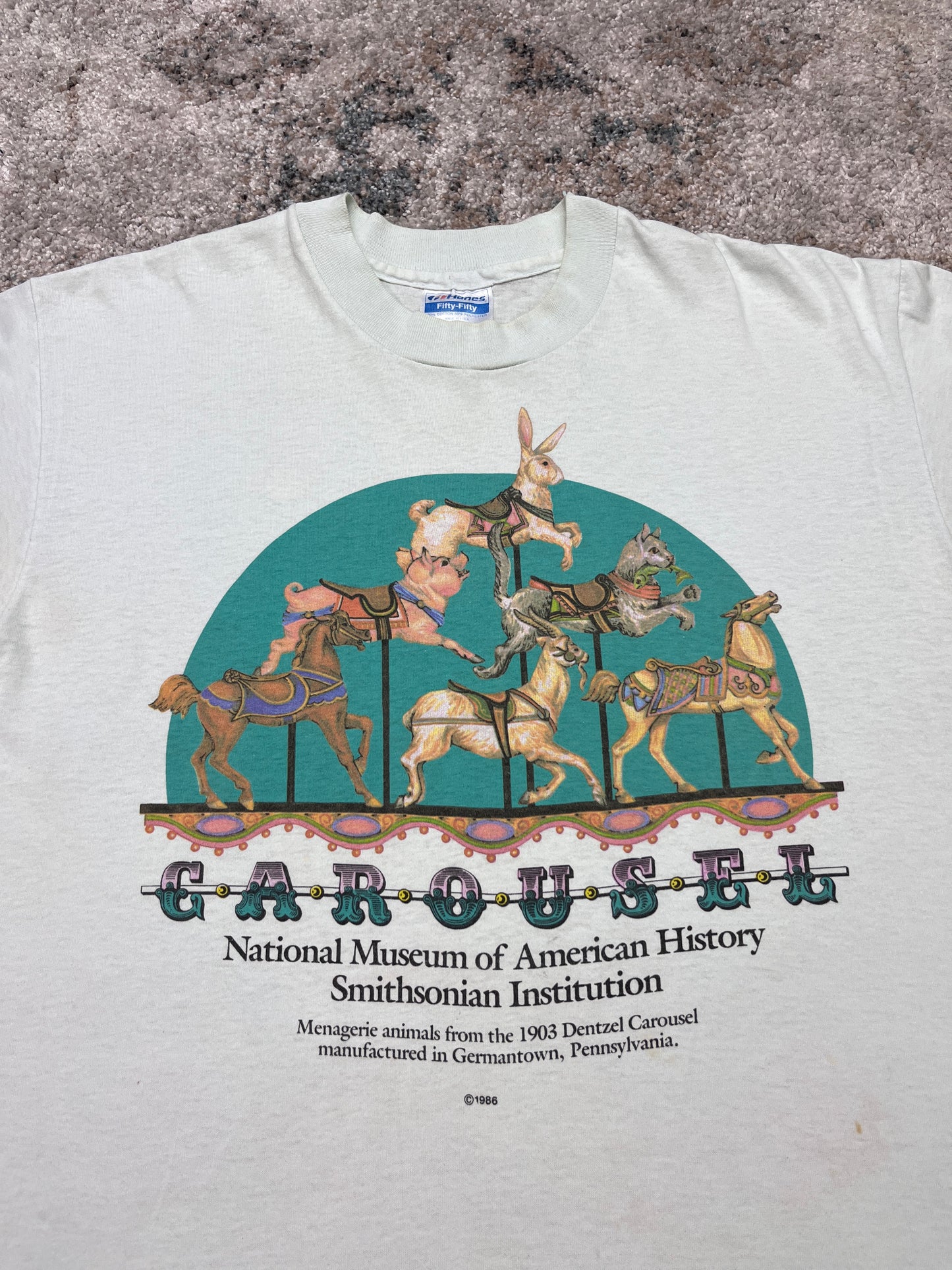 1986 "CAROUSEL" NATIONAL MUSEUM PENNSYLVANIA TEE
