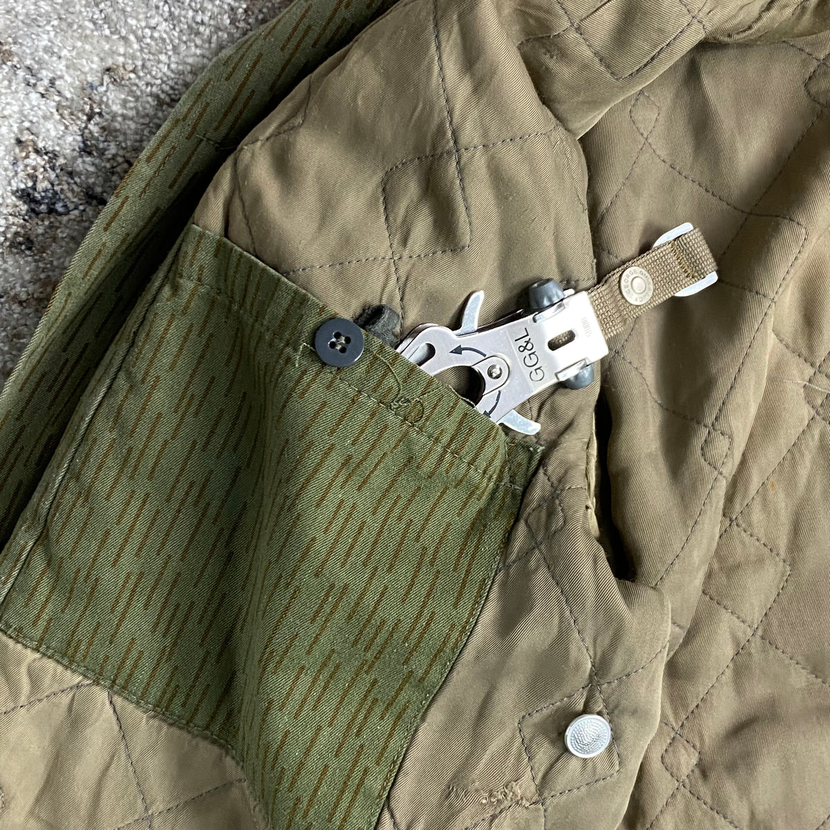 VINTAGE 1989 EAST GERMAN ARMY NVA STRICHTARN RAIN CAMO FIELD FADED JACKET