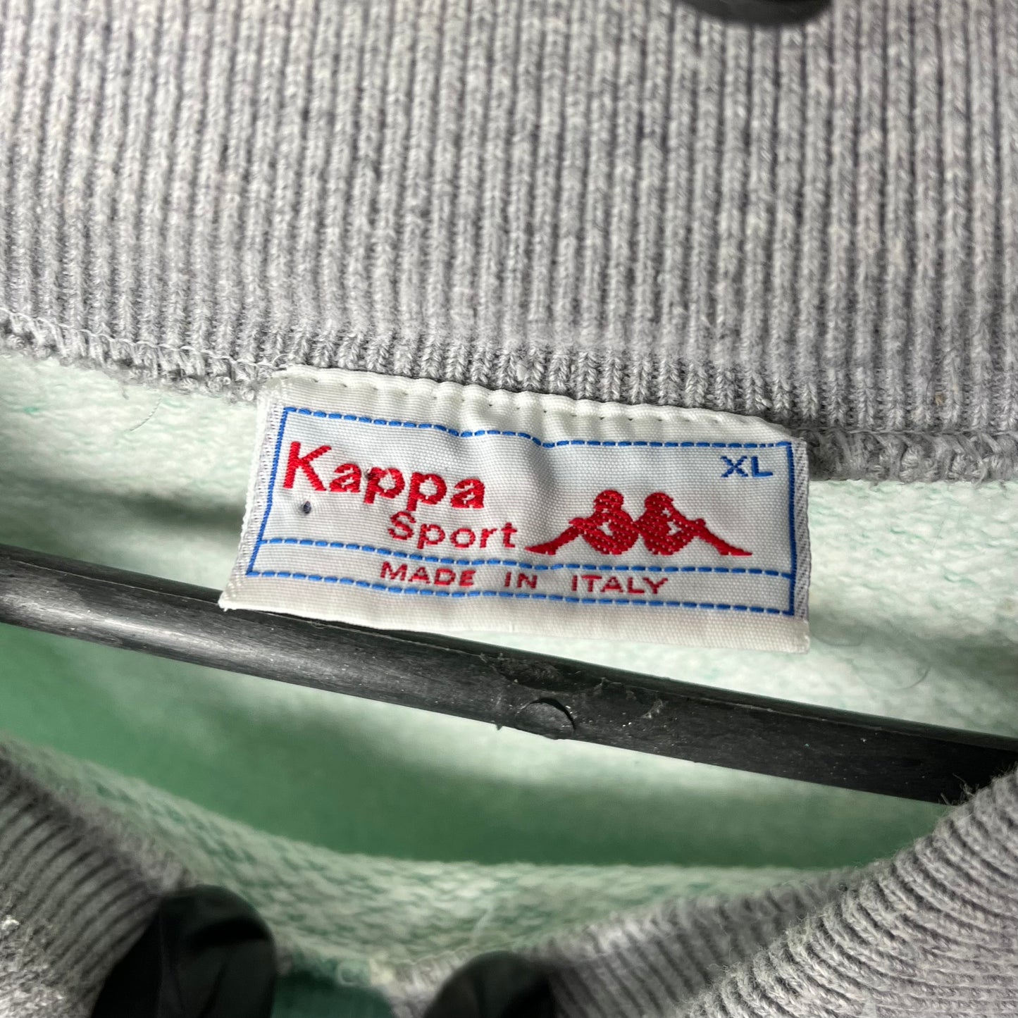 1980s KAPPA BIG LOGO DOUBLE NECK SWEATSHIRT