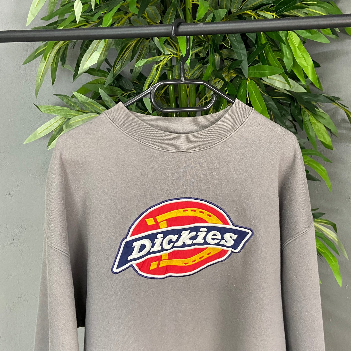 1990s DICKIES EMBROIDERED BIG LOGO FADED SWEATSHIRT