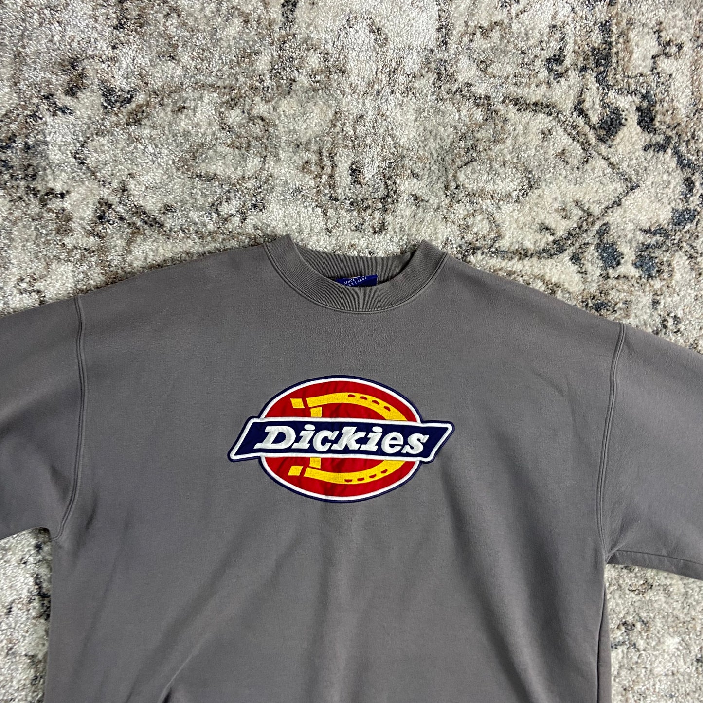 1990s DICKIES EMBROIDERED BIG LOGO FADED SWEATSHIRT