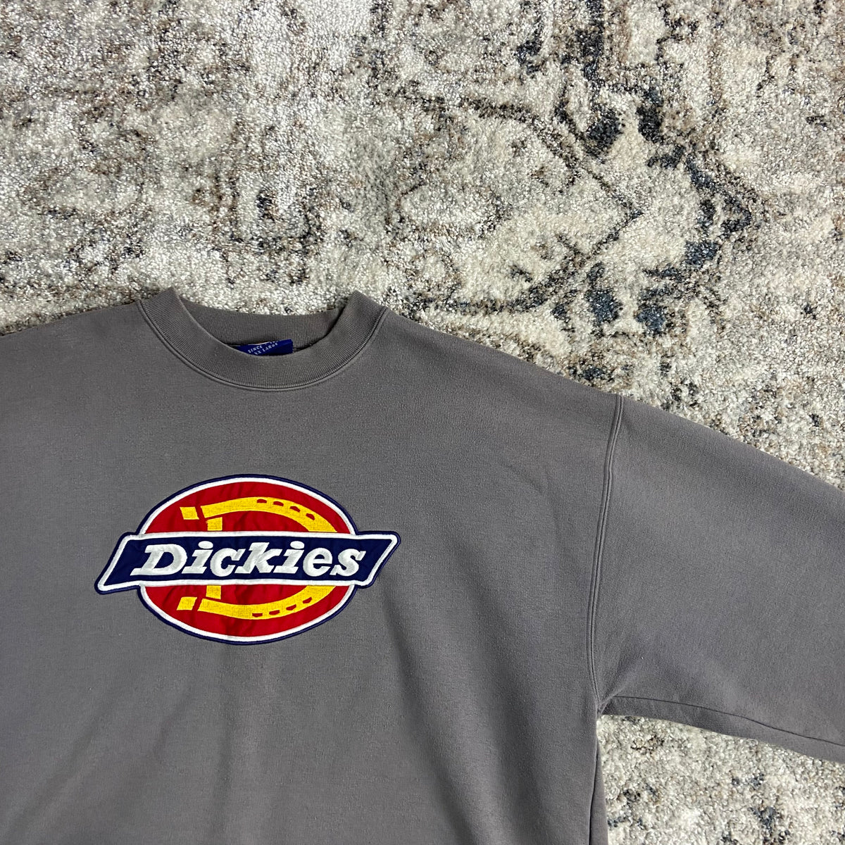 1990s DICKIES EMBROIDERED BIG LOGO FADED SWEATSHIRT