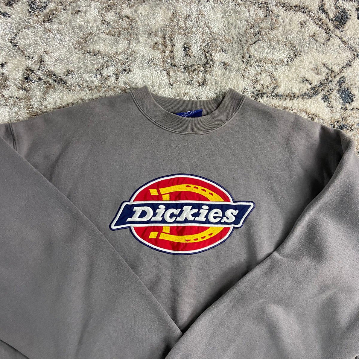 1990s DICKIES EMBROIDERED BIG LOGO FADED SWEATSHIRT