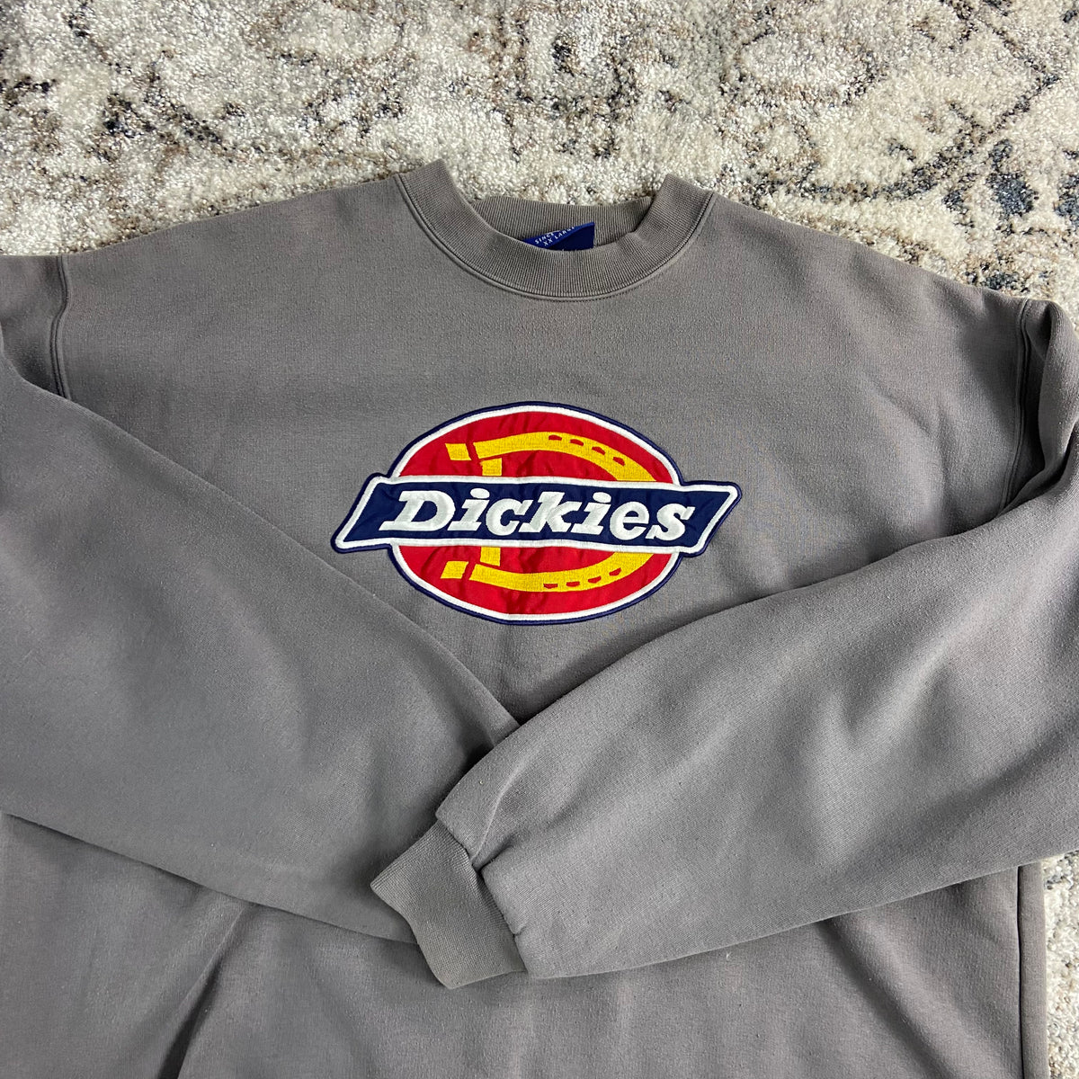 1990s DICKIES EMBROIDERED BIG LOGO FADED SWEATSHIRT