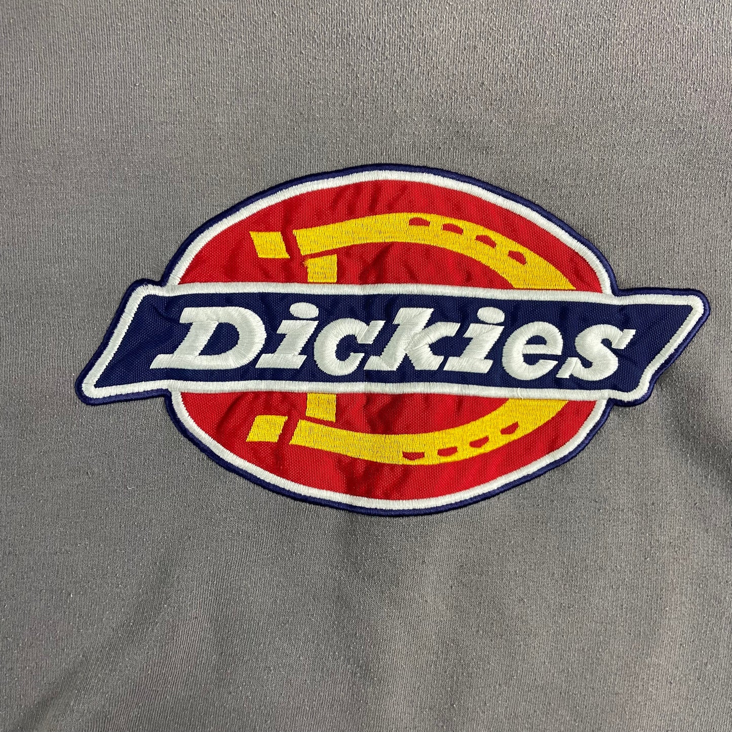 1990s DICKIES EMBROIDERED BIG LOGO FADED SWEATSHIRT