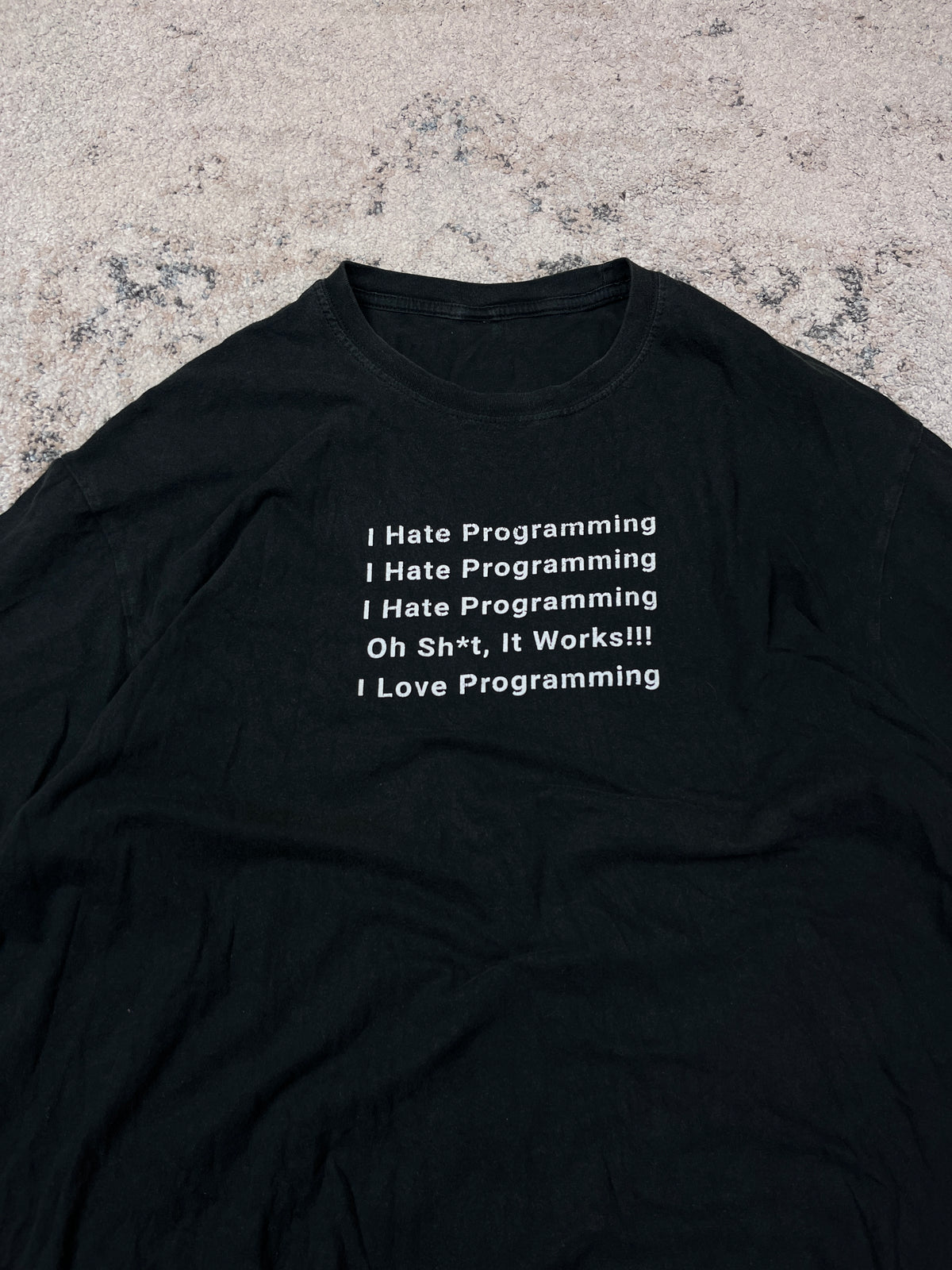 I HATE / LOVE PROGRAMMING TEE 2000s