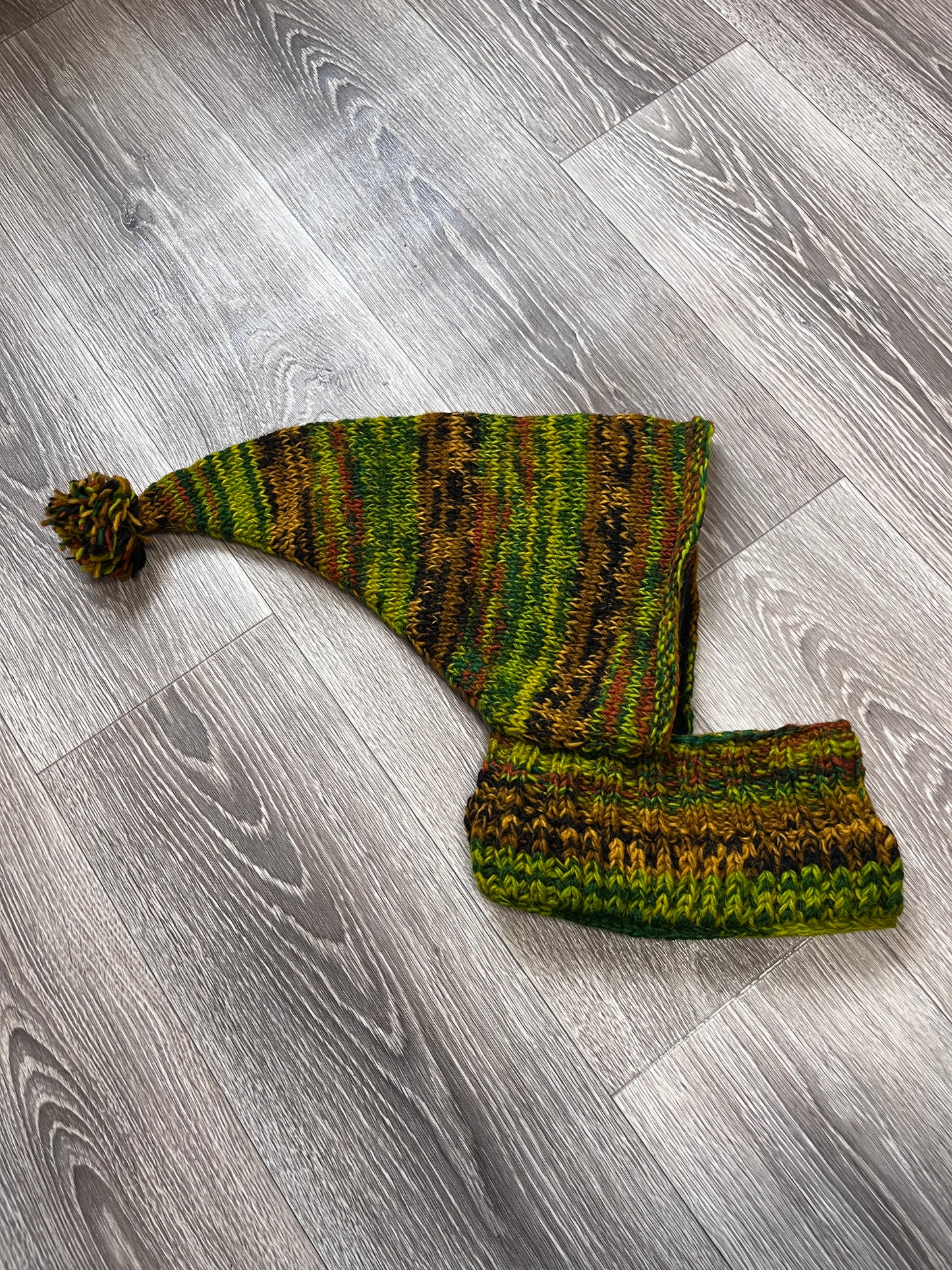 HANDMADE KNITTЕD PIXIE BALACLAVA POINTY ELF HOOD HAT