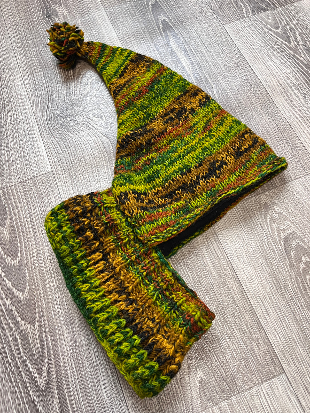 HANDMADE KNITTЕD PIXIE BALACLAVA POINTY ELF HOOD HAT