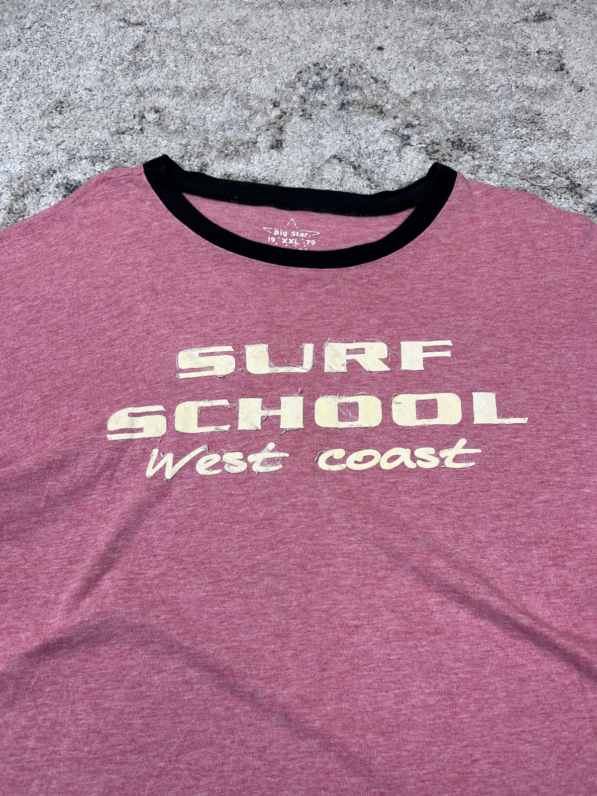 BIG STAR "SURF SCHOOL" WEST COAST TEE 2000s