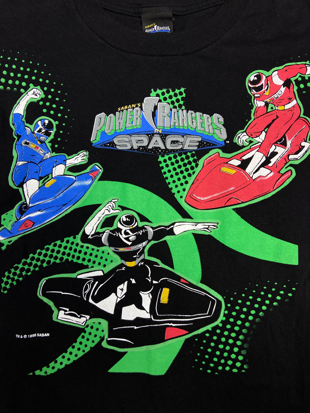 1998 POWER RANGERS IN SPACE TEE