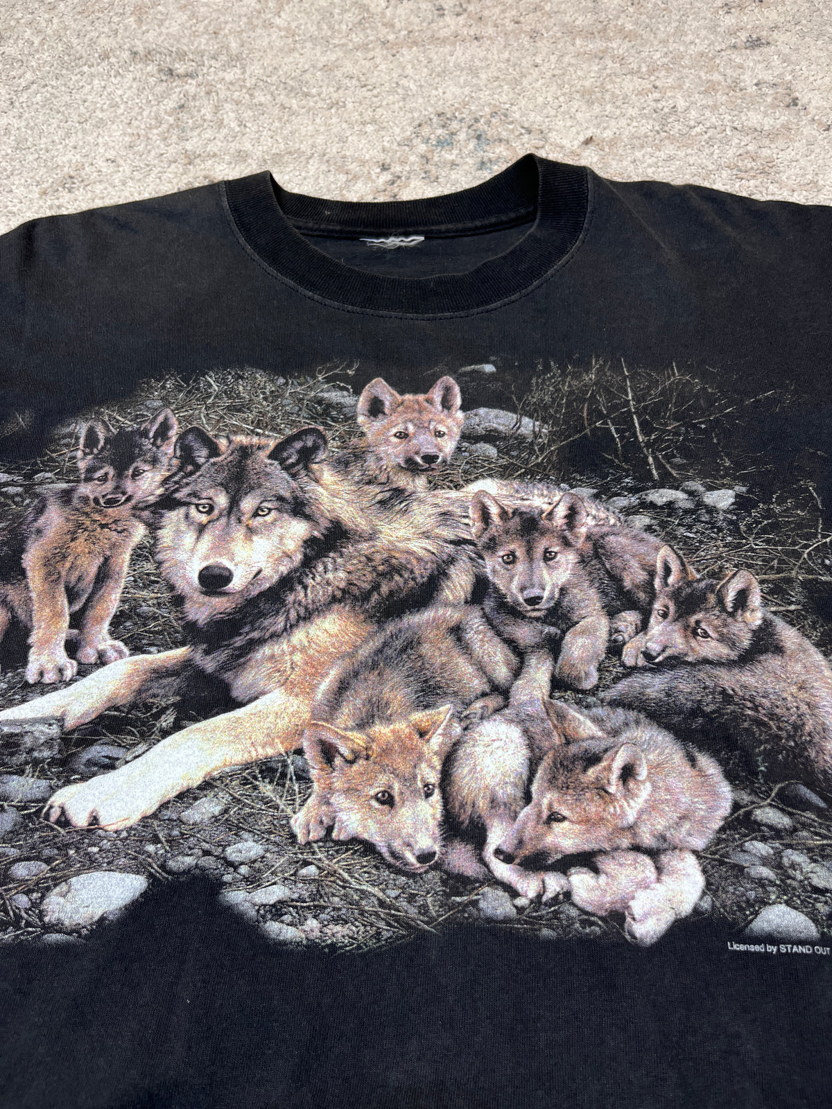 CUTE WULF FAMILY NATIVE BOXY TEE 1990s