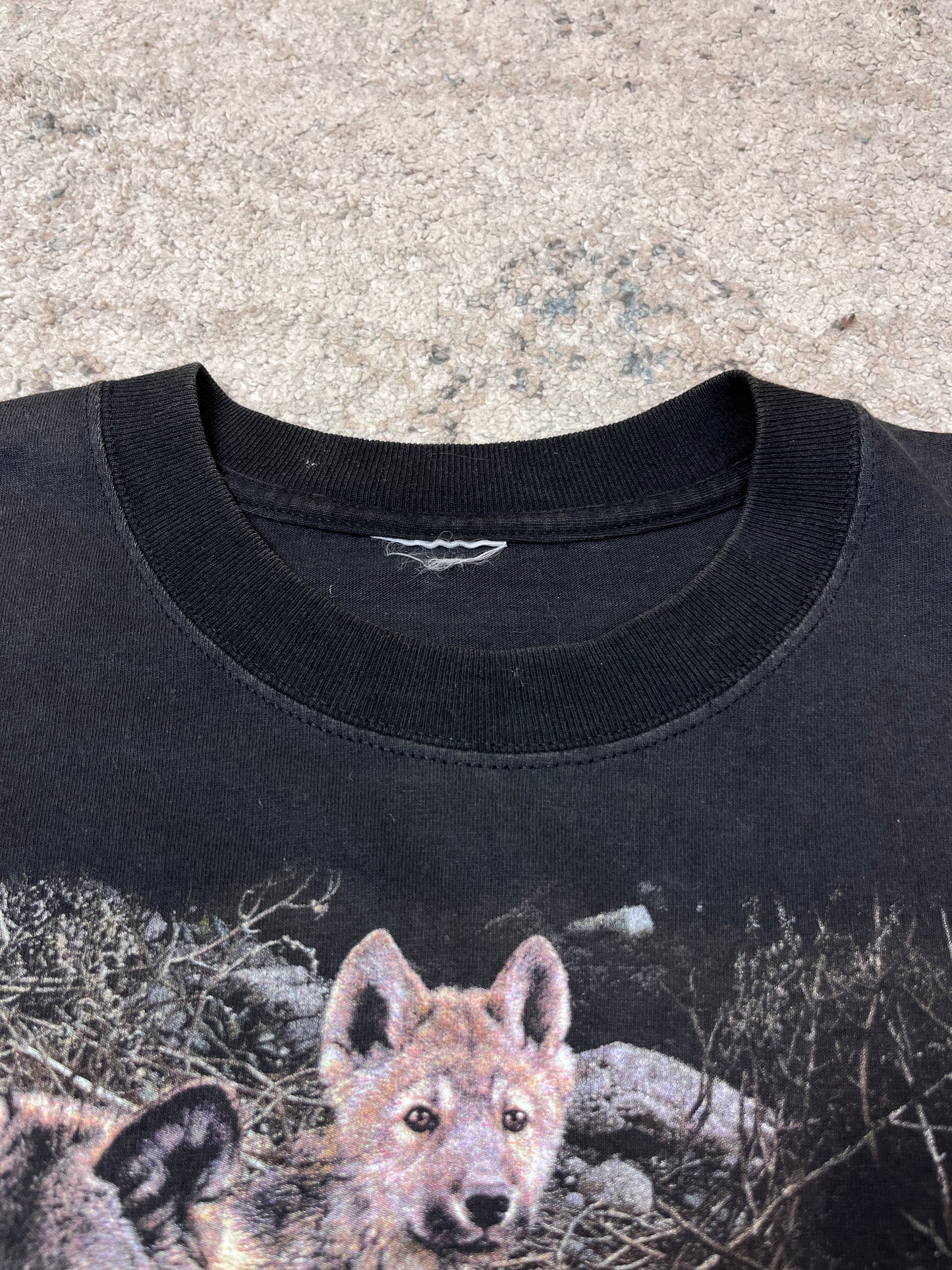 CUTE WULF FAMILY NATIVE BOXY TEE 1990s