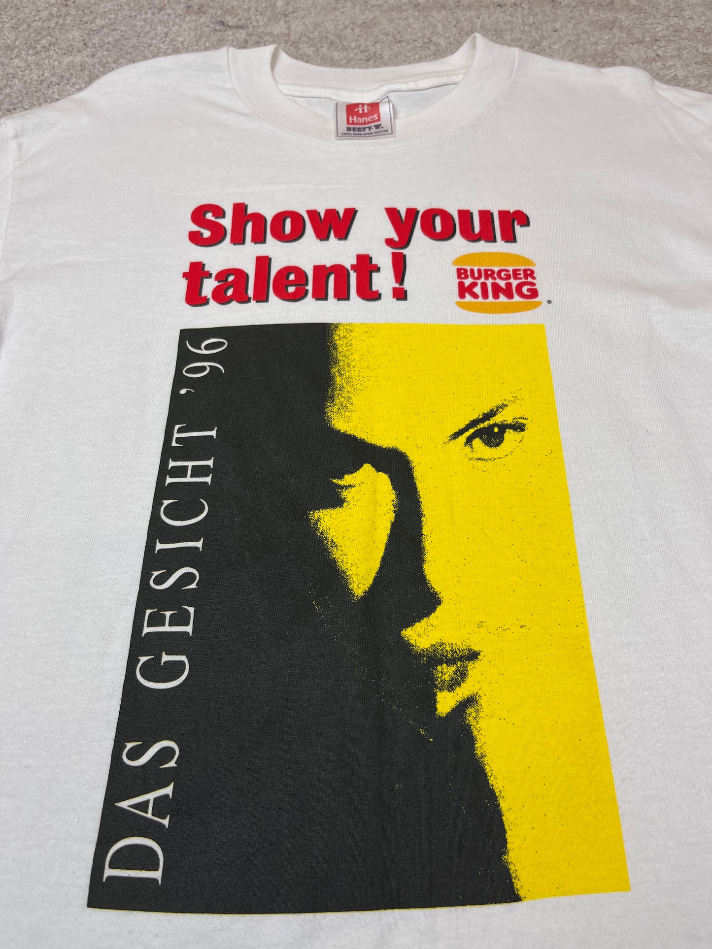 1996 SHOW YOUR TALENT! BURGER KING TEE