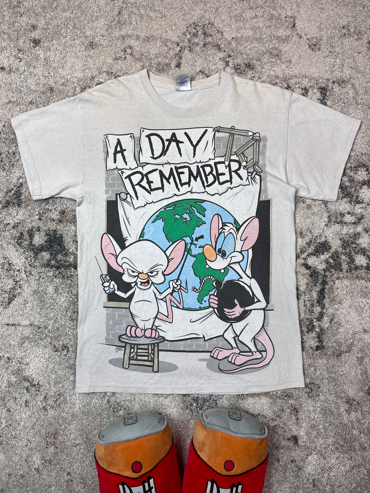A DAY REMEMBER "WE'RE TAKING OVER THE WORLD" FADED TEE 2000s