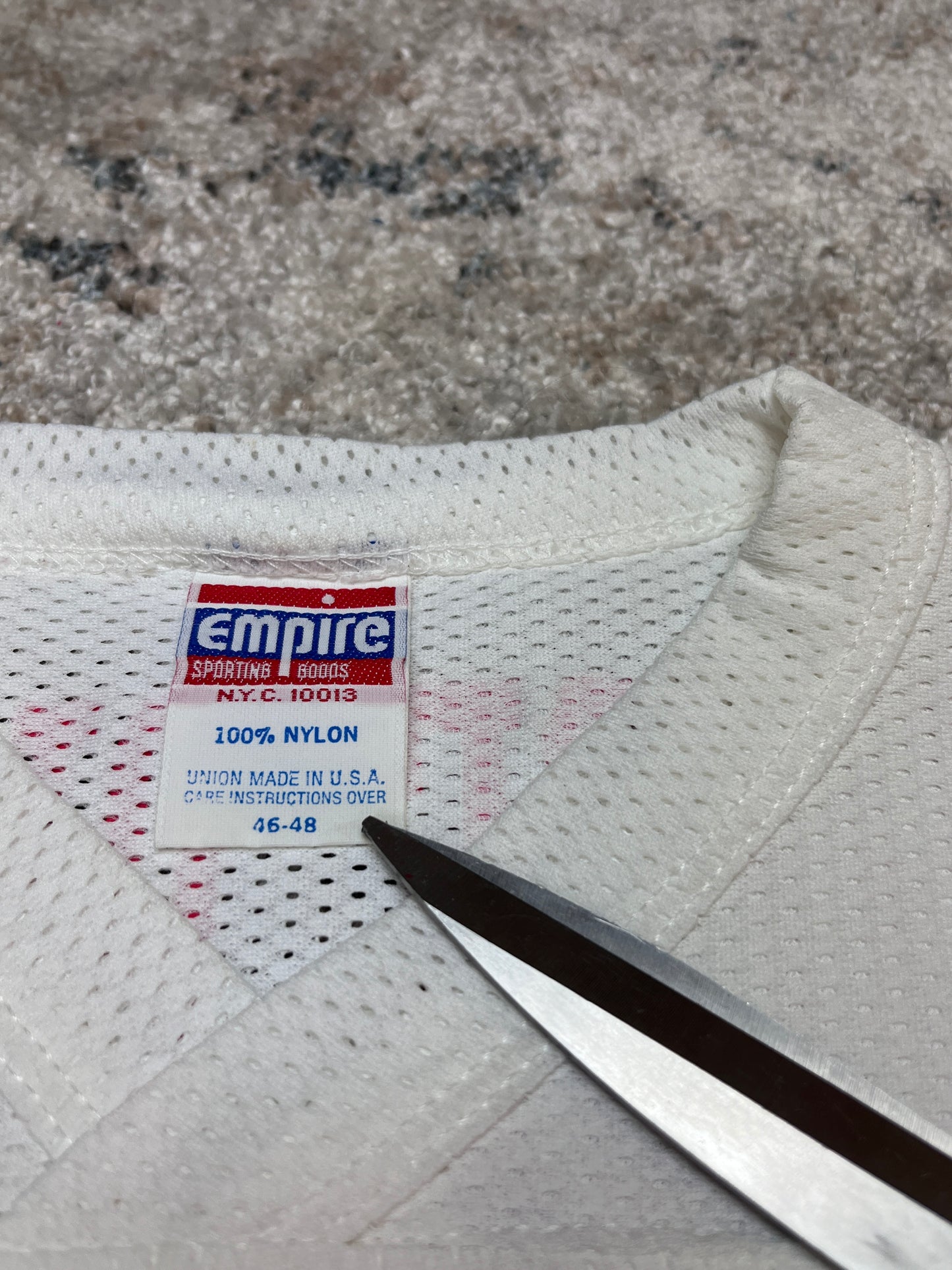 1980s EMPIRE RED 41 JUICY PLUS JERSEY TEE