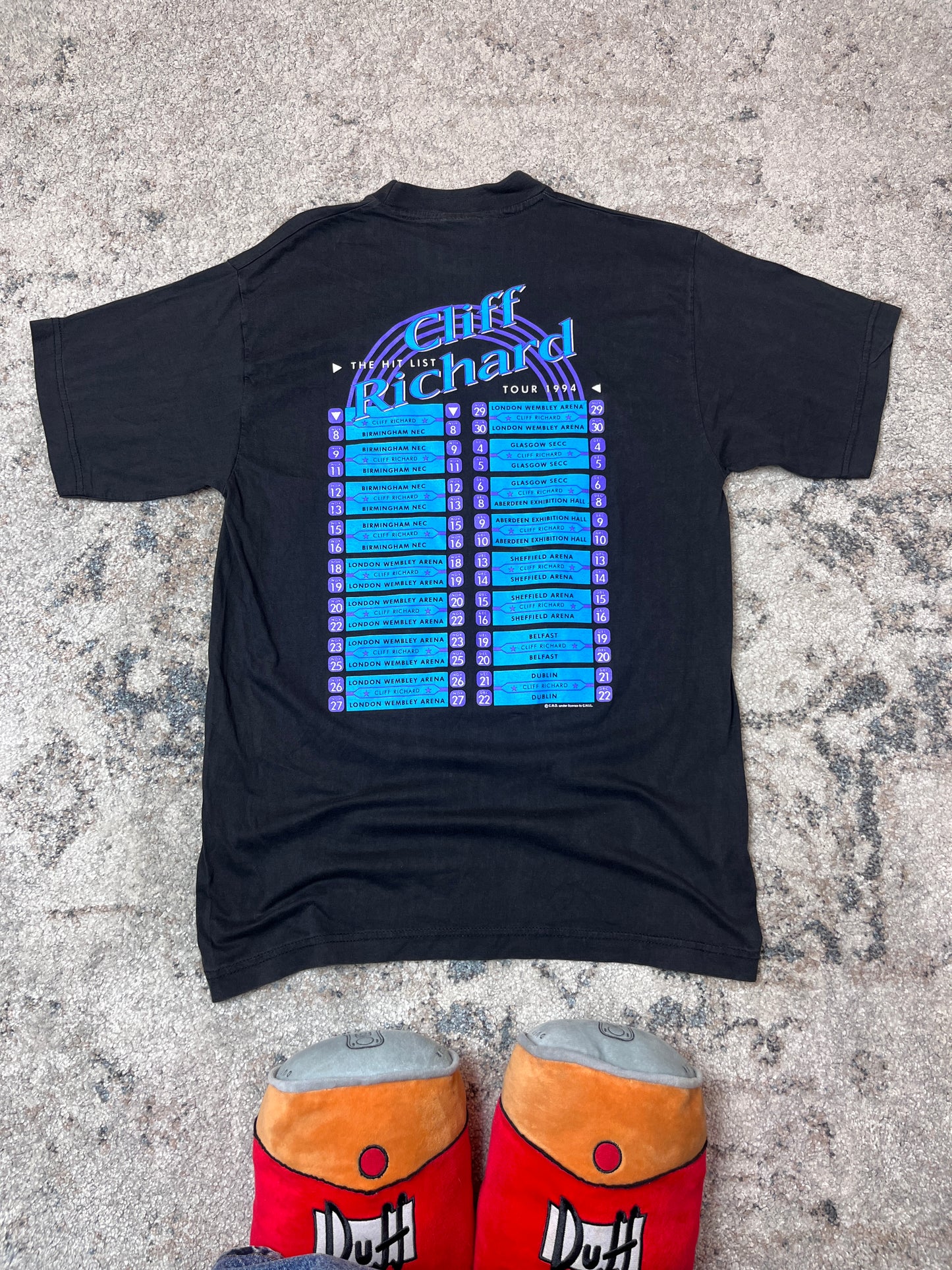 1994 CLIFF RICHARD "THE HIT LIST TOUR" TEE