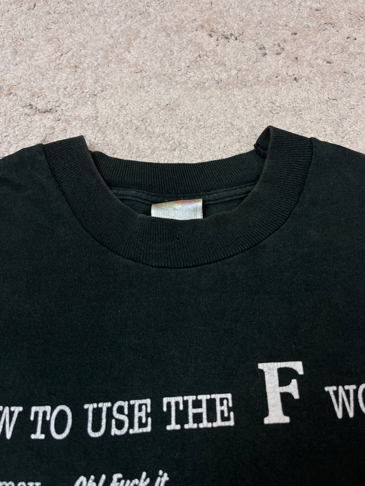 1990s HOW TO USE F WORD - FADED TEE