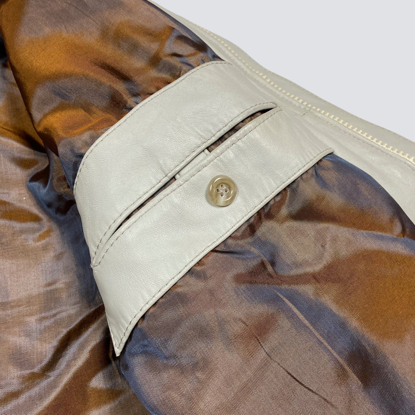 1990s VINTAGE MINIMALISTIC ARCHIVE ECO LEATHER JACKET