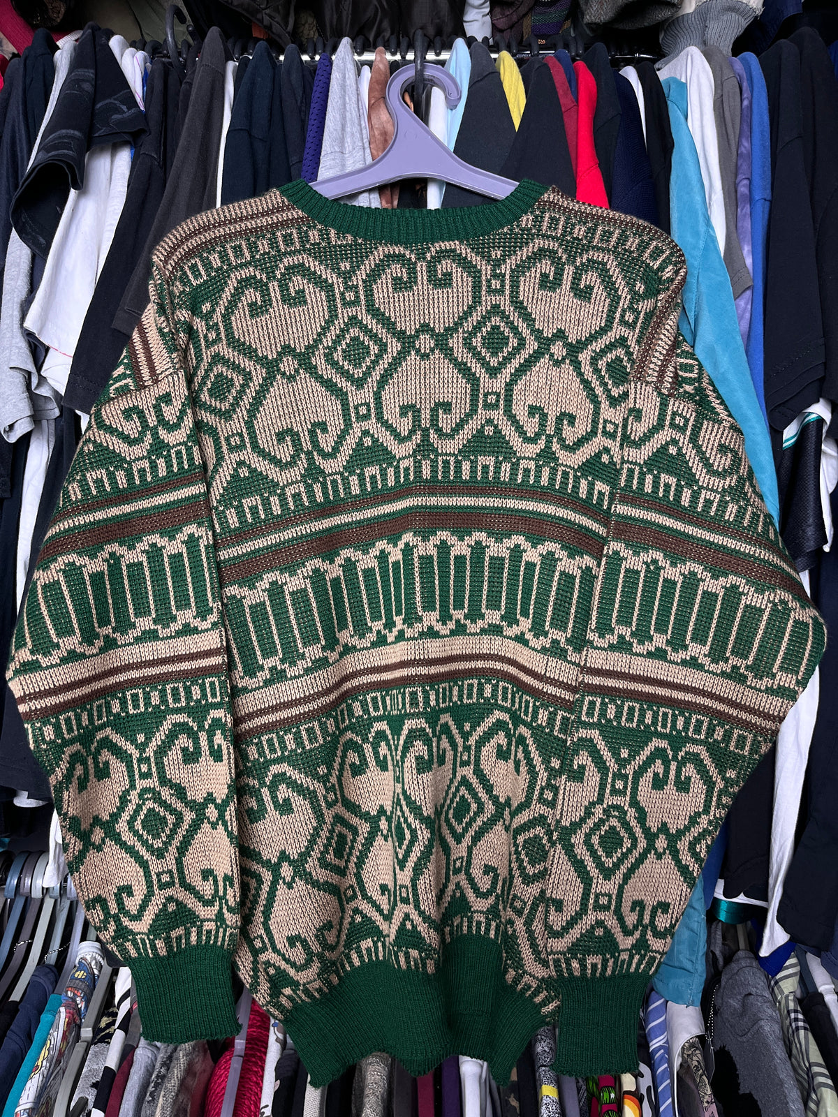 1980s MADE IN USSR VINTAGE KNITTED SWEATER