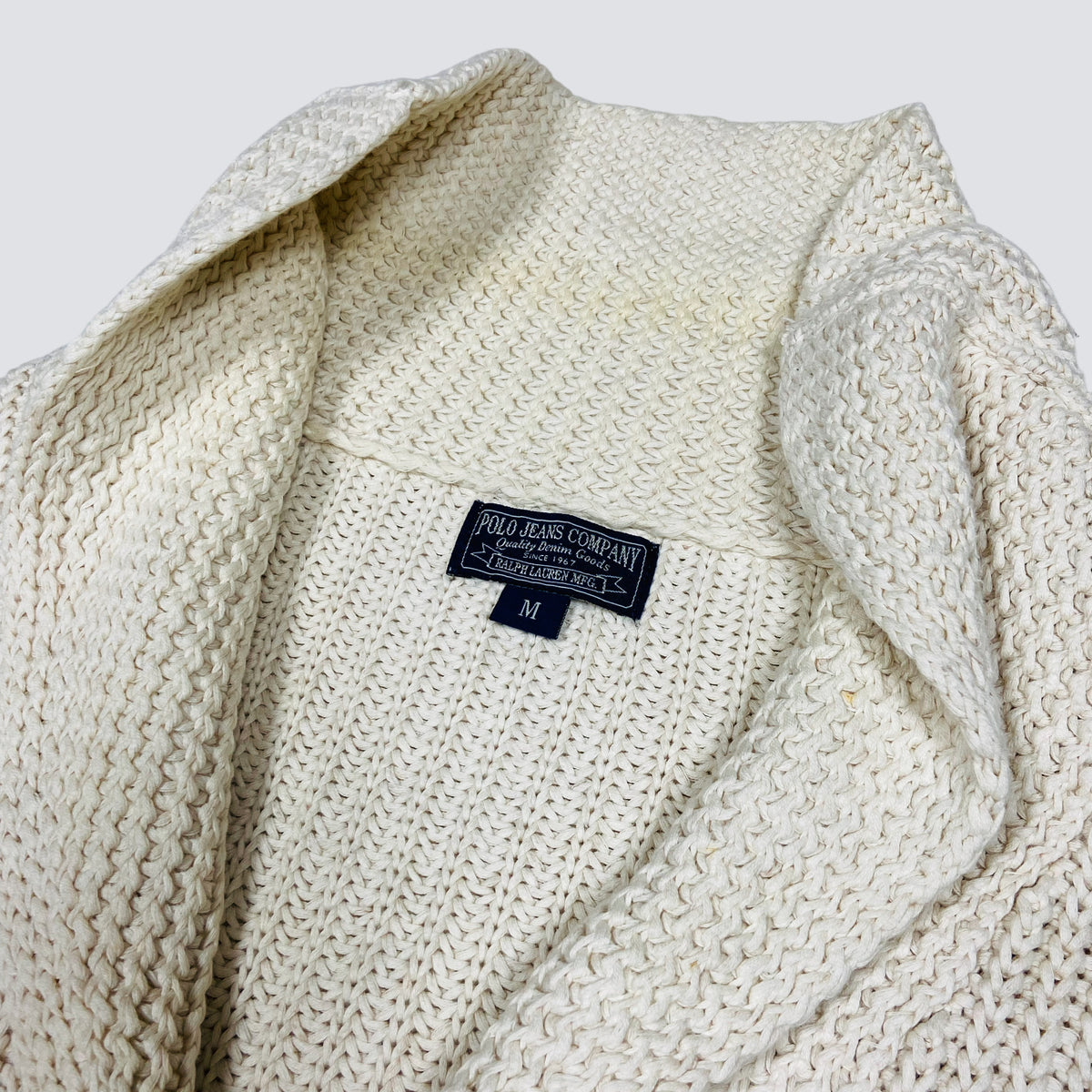 1990s RALPH LAUREN HEAVY KNITTED CARDIGAN