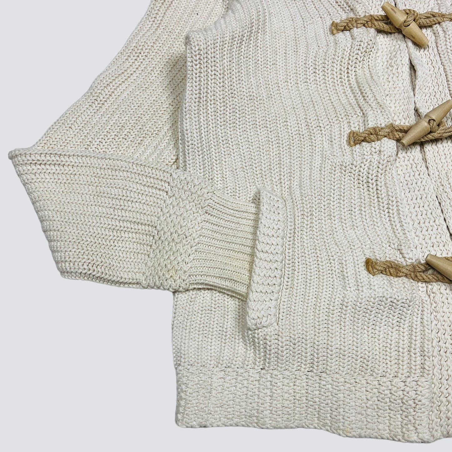 1990s RALPH LAUREN HEAVY KNITTED CARDIGAN