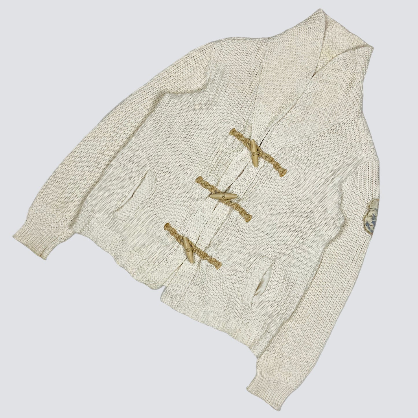 1990s RALPH LAUREN HEAVY KNITTED CARDIGAN