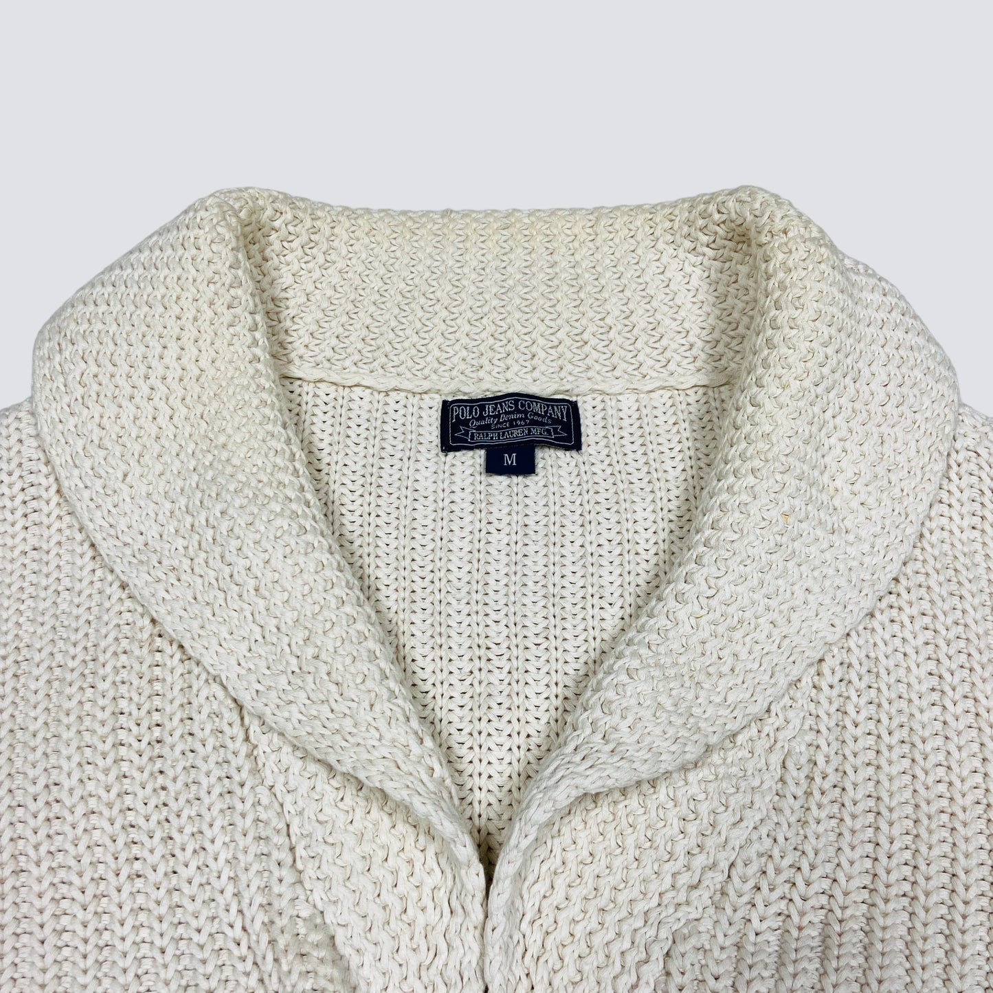 1990s RALPH LAUREN HEAVY KNITTED CARDIGAN