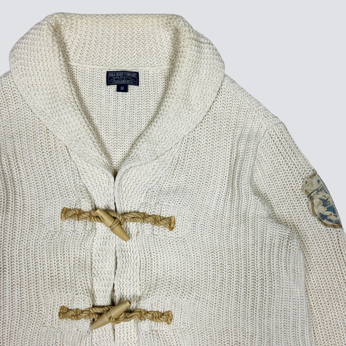 1990s RALPH LAUREN HEAVY KNITTED CARDIGAN