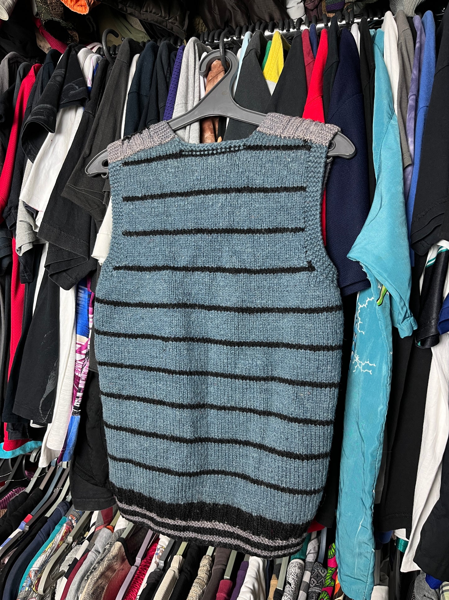 1970s LEVI'S KNITTED STRIPED VEST