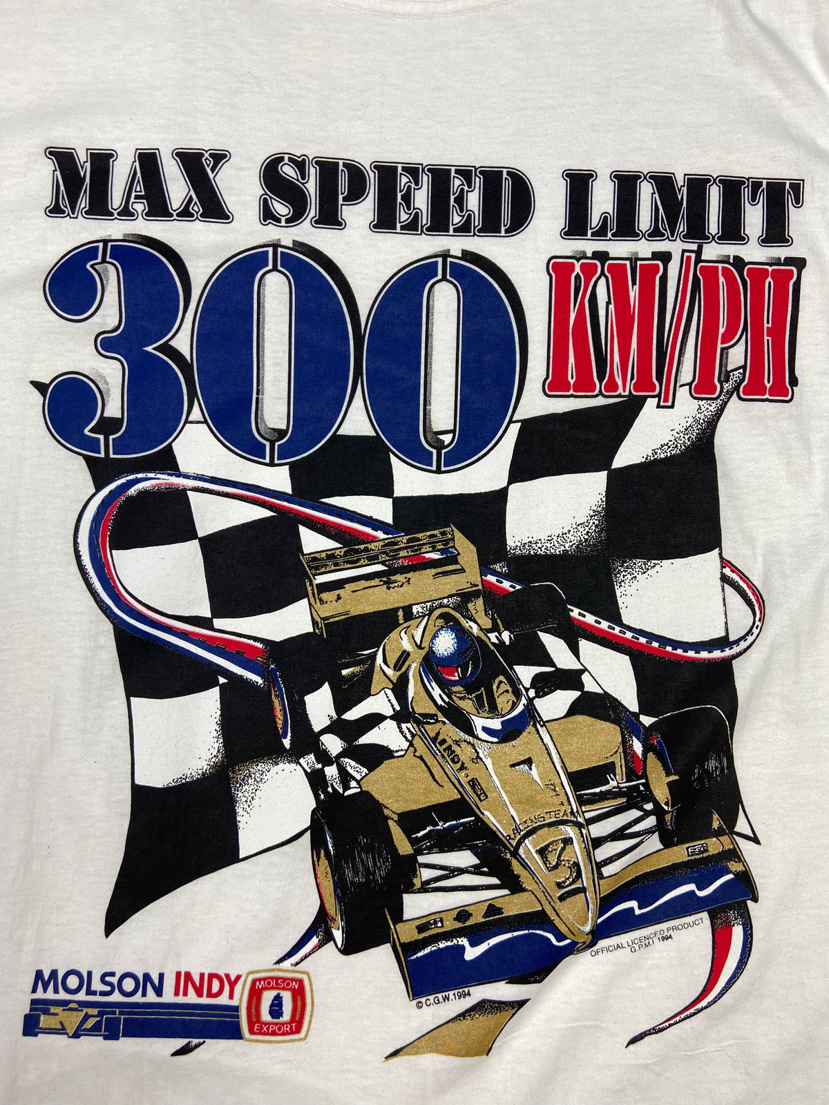 1994 NASCAR RACING "MAX SPEED LIMIT 300" TEE