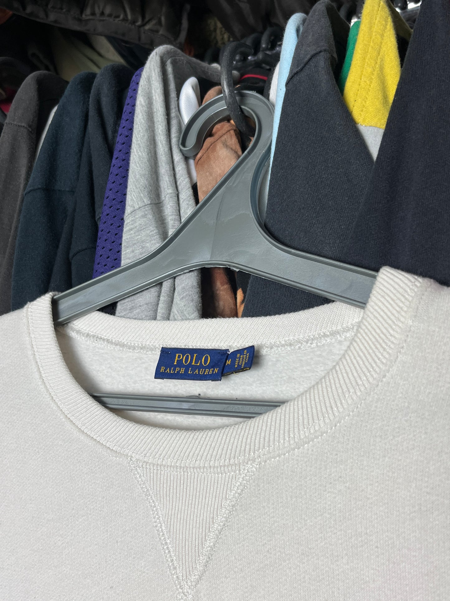 POLO RALPH LAUREN USRL 1967 ARAN-KNIT SLEEVE ANCHOR SWEATSHIRT