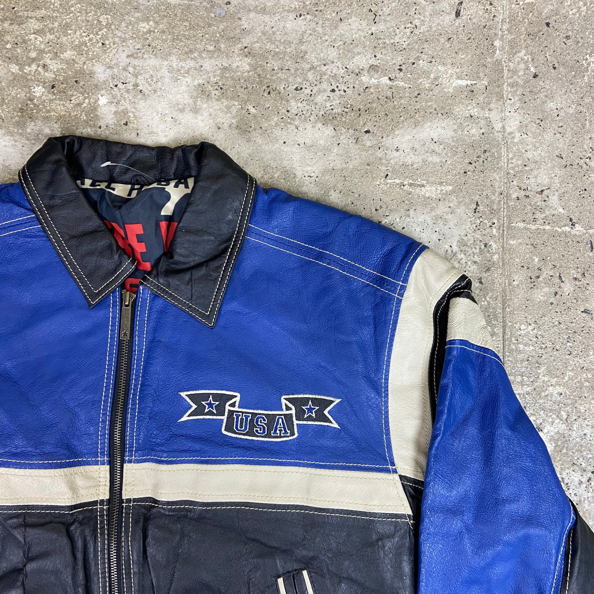 1980s MICHAEL HOBAN WHERE M1 EXCELLED USA LEATHER JACKET