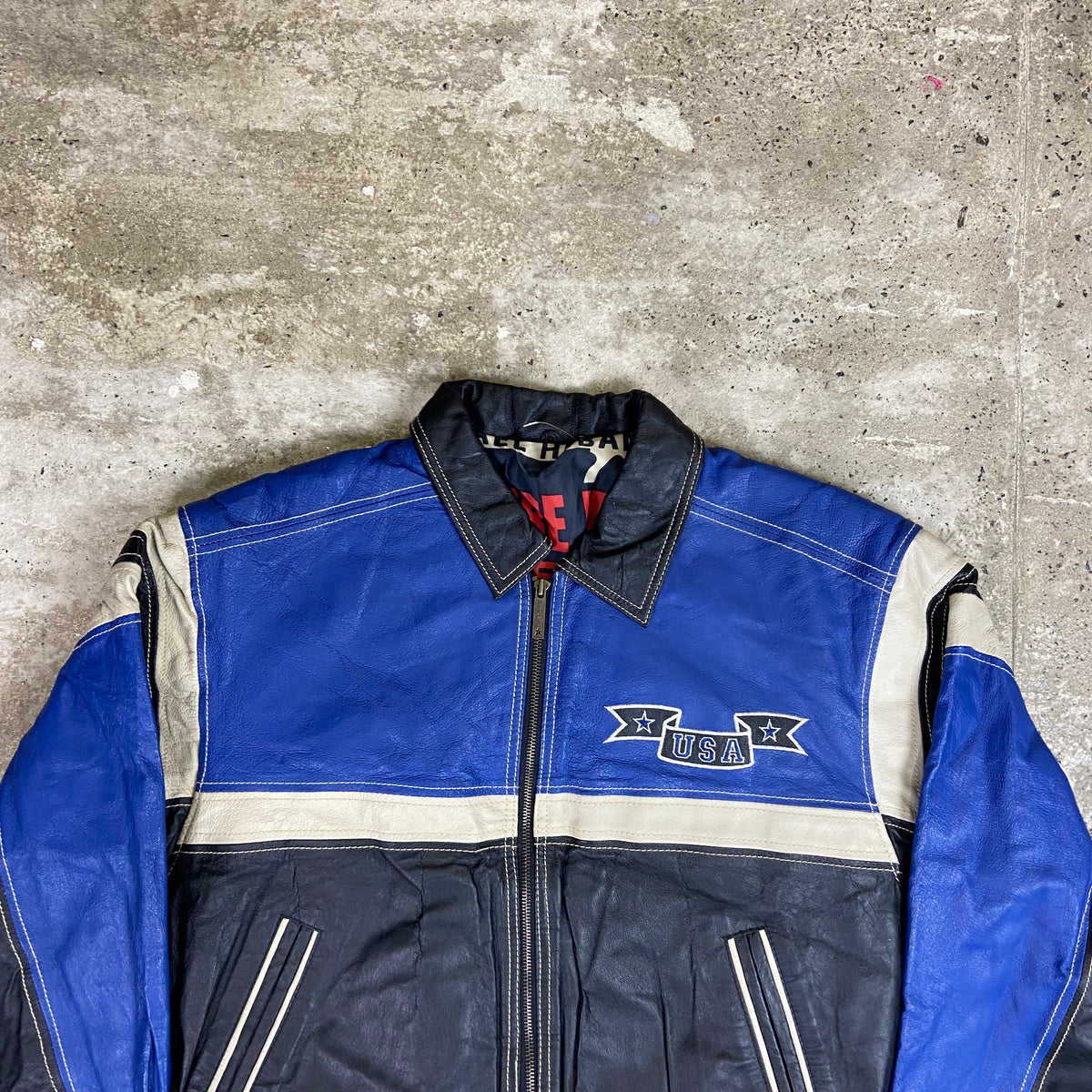 1980s MICHAEL HOBAN WHERE M1 EXCELLED USA LEATHER JACKET