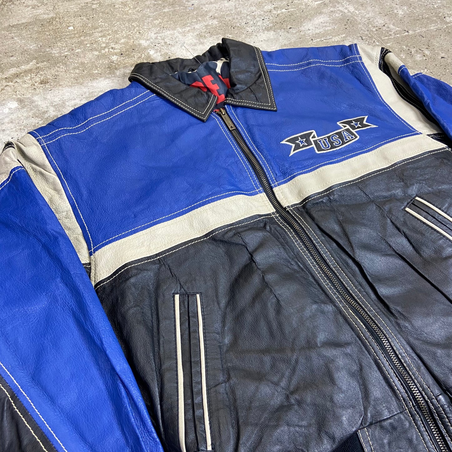 1980s MICHAEL HOBAN WHERE M1 EXCELLED USA LEATHER JACKET