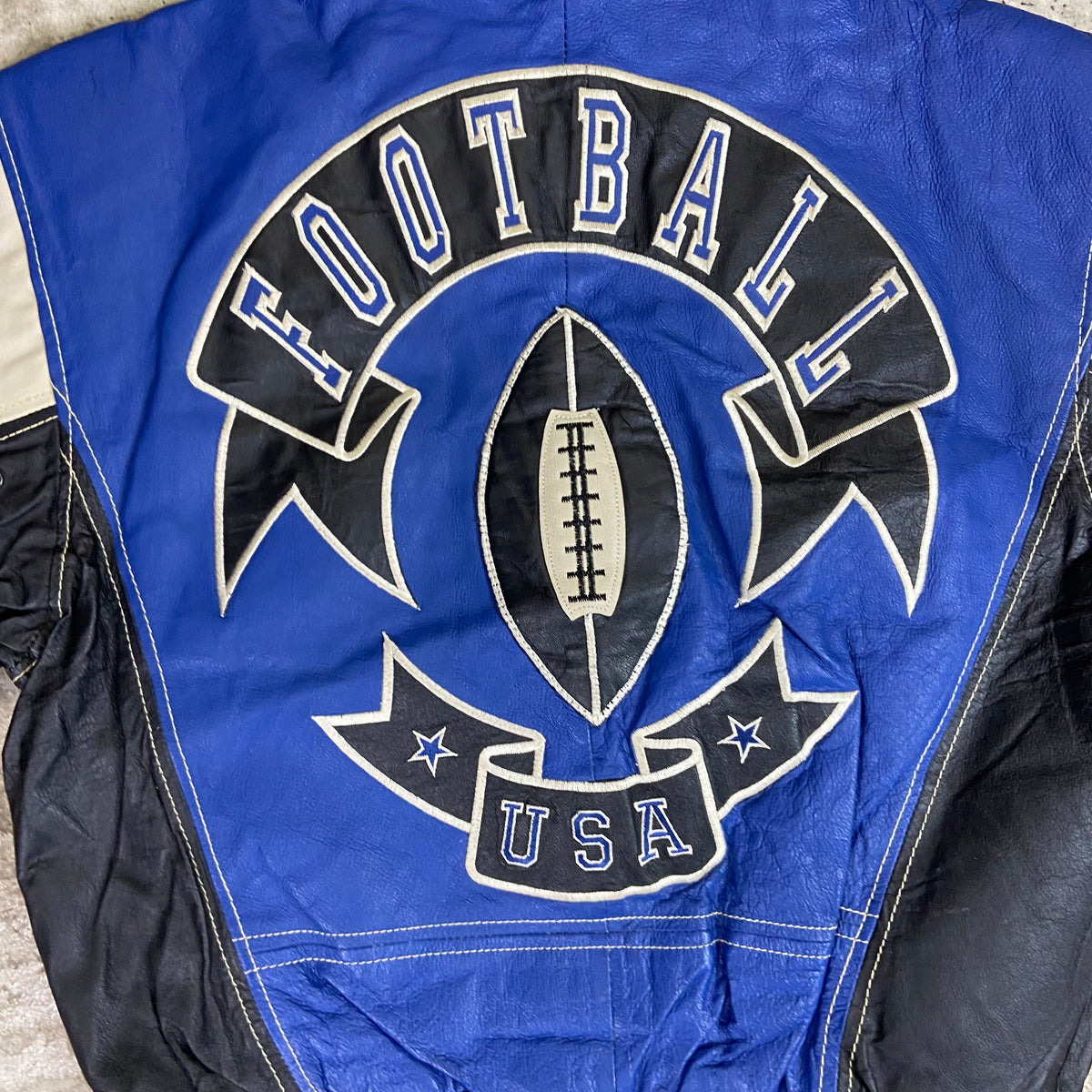 1980s MICHAEL HOBAN WHERE M1 EXCELLED USA LEATHER JACKET