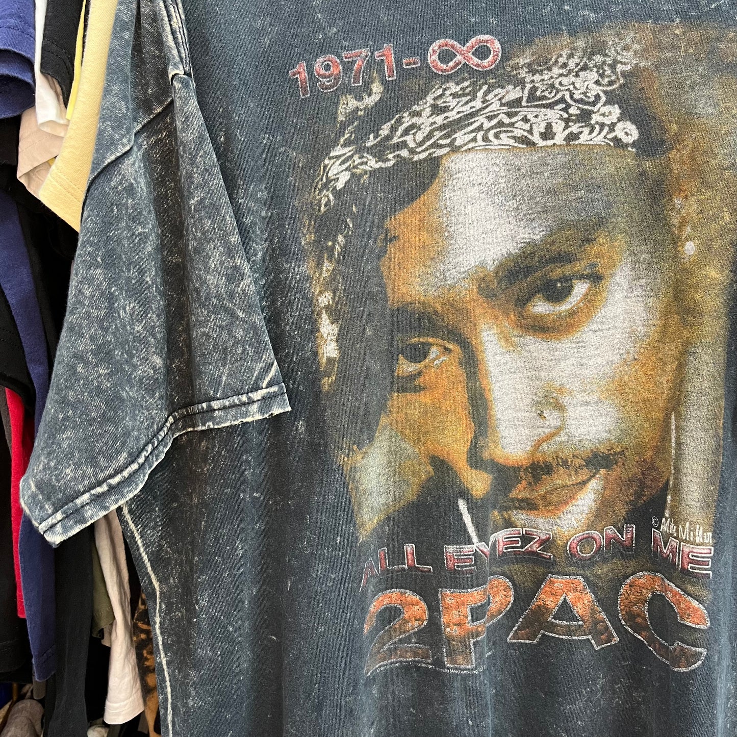 2PAC AMARU SHAKUR ALL EYEZ ON ME TUPAC TEE 1990s