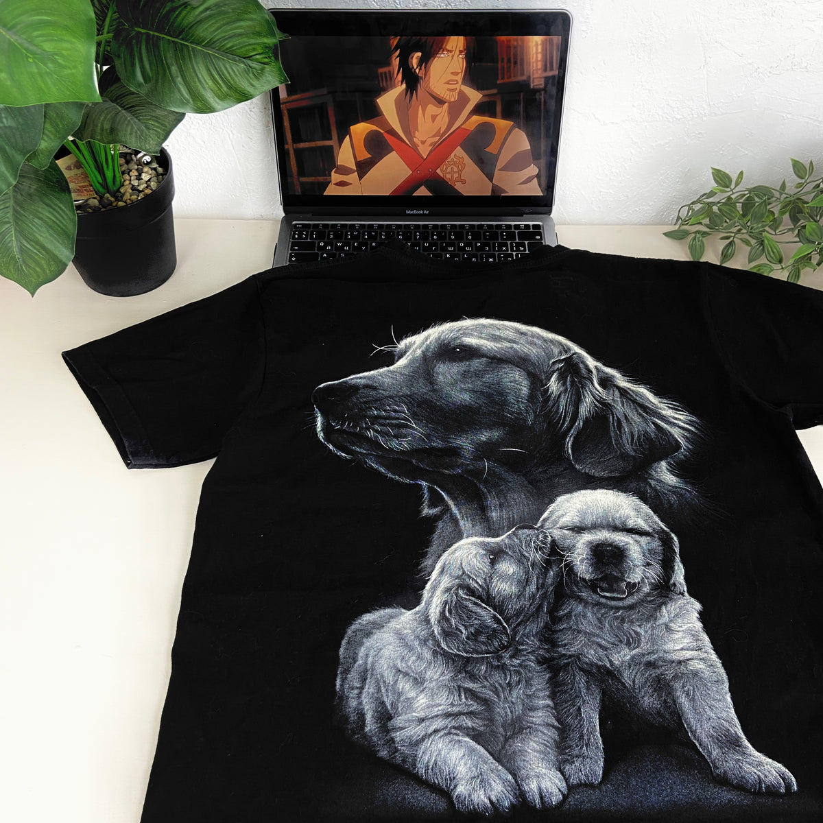 1990s CUTE LABRADORS TEE