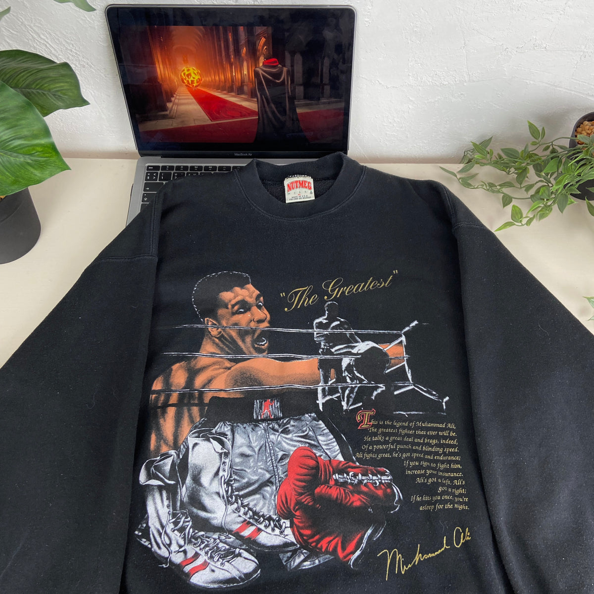 1980s MUHAMMAD ALI "THE GREATEST" SWEATSHIRT