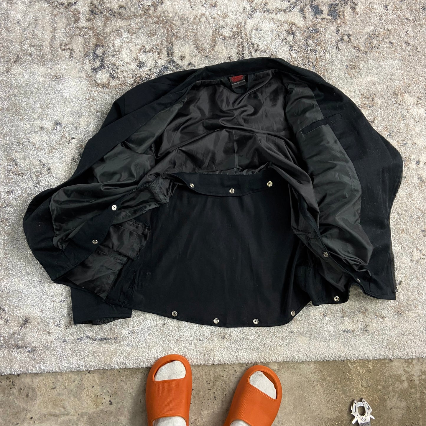 SPIRAL BIKER BONDAGE DENIM JACKET 1990s