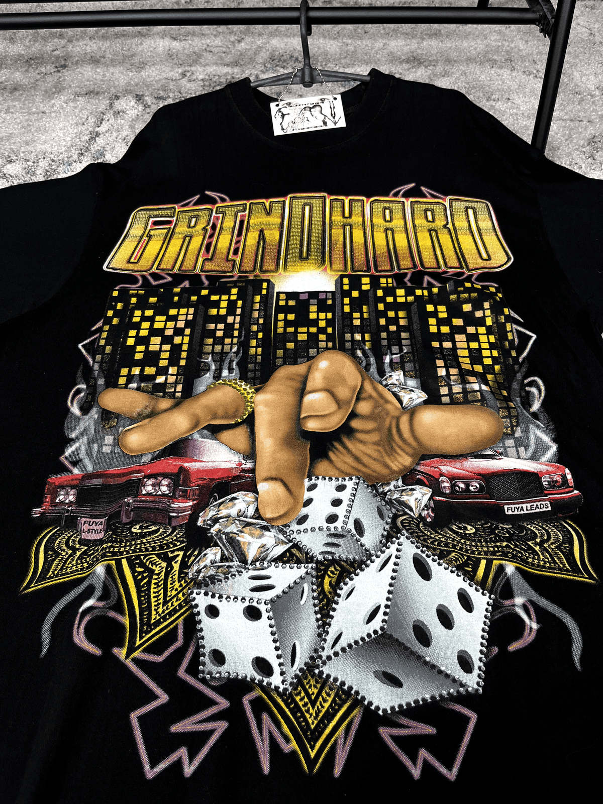 1990s FUYA DICE GRINDHARD OVERSIZED BAGGY TEE