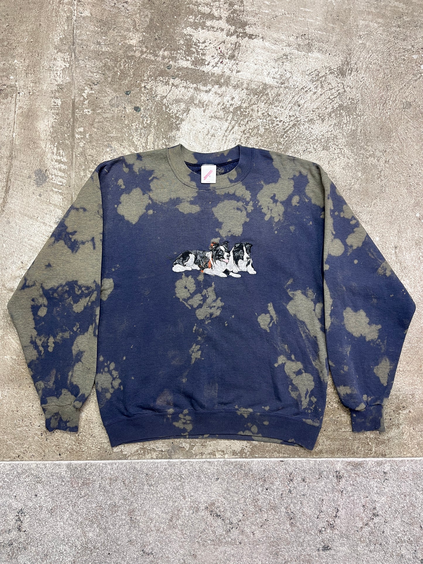 CUTE DOGS EMBROIDERED SWEATSHIRT 1980s