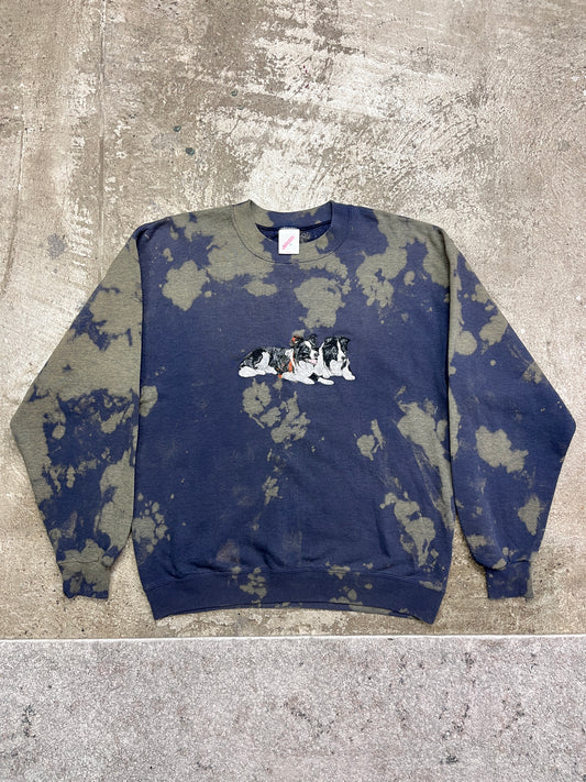 CUTE DOGS EMBROIDERED SWEATSHIRT 1980s