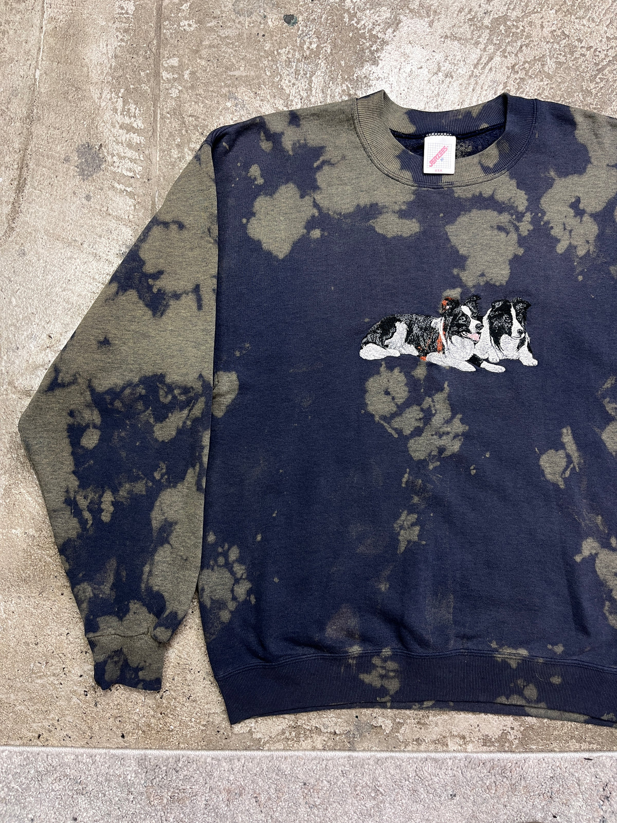 CUTE DOGS EMBROIDERED SWEATSHIRT 1980s
