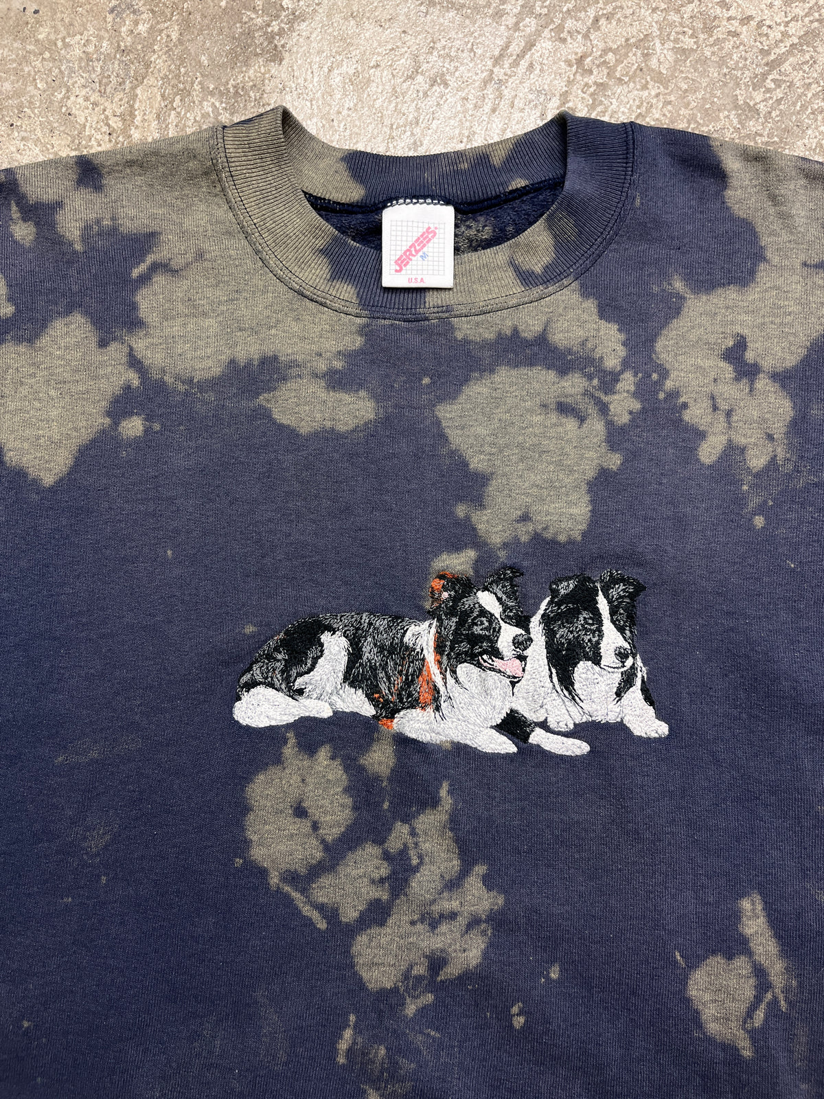 CUTE DOGS EMBROIDERED SWEATSHIRT 1980s